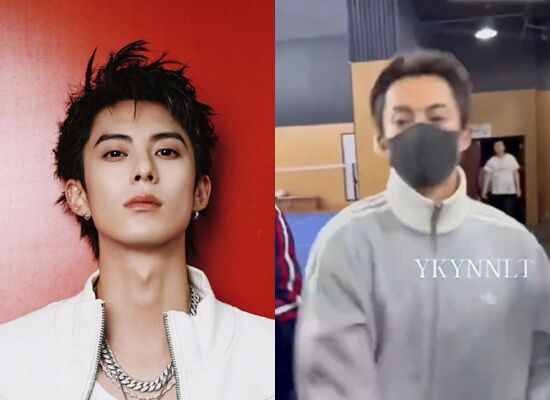 ▲王鶴棣打掉私生飯手機。（圖／翻攝自微博）