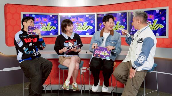 ▲《豆腐媽媽》蘇晏霈、羅子惟一起登上《娛樂超skr》。（圖／民視提供）