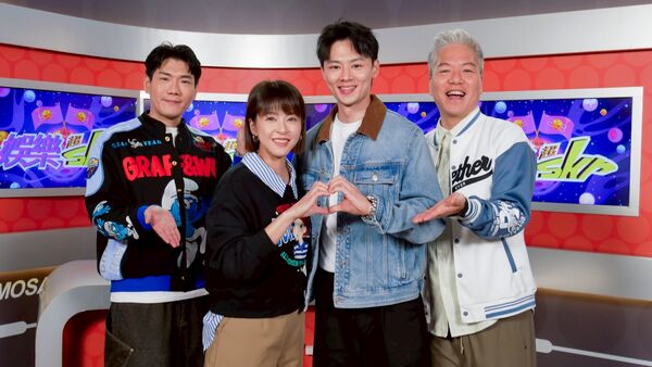 ▲《豆腐媽媽》蘇晏霈、羅子惟一起登上《娛樂超skr》。（圖／民視提供）