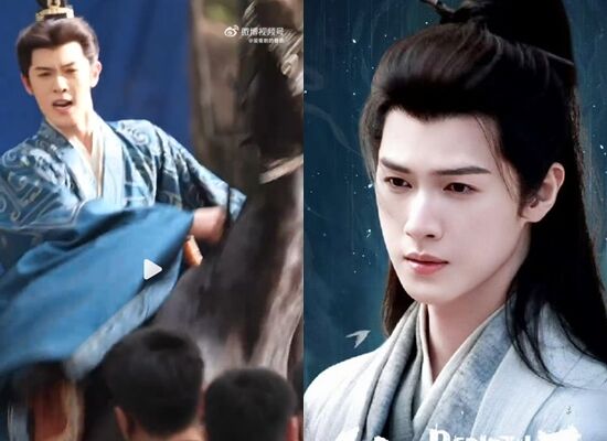 ▲李昀銳拍戲遭馬暴走甩飛。（圖／翻攝自微博）