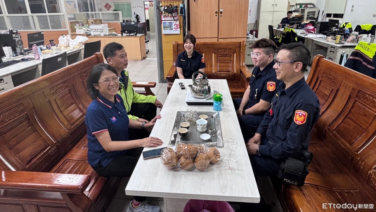 基隆警護清明連假不打烊 議員贈點心慰勞表達感謝
