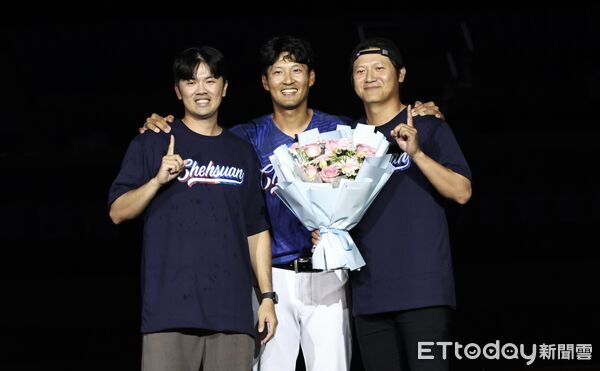 ▲▼富邦悍將主場開幕週（林哲瑄引退主題日）-林哲瑄，郭嚴文，陳禹勳。（圖／記者黃克翔攝）