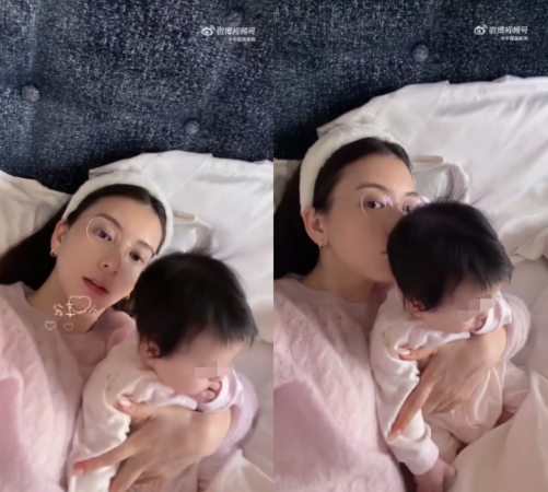 ▲▼郭富城小女兒萌臉首曝光！網驚：根本縮小版方媛。（圖／翻攝自微博）