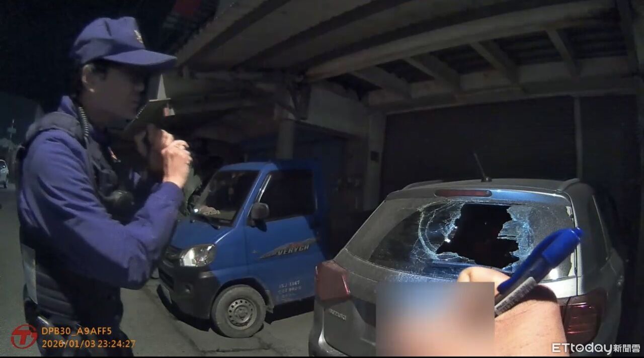 花蓮軍人酒後情緒失控!徒手打爆擋風玻璃 憲警進營區拘提送辦