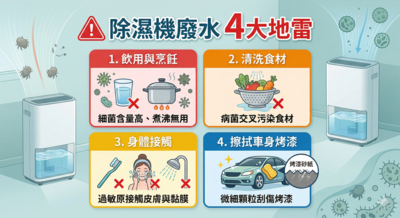 煮沸也沒用！除濕機水=細菌湯　專家親授「3宜、4避」原則