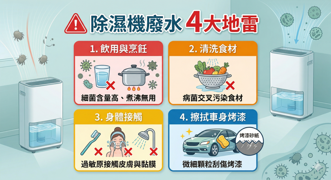 煮沸也沒用!除濕機水=細菌湯 專家親授「3宜、4避」原則
