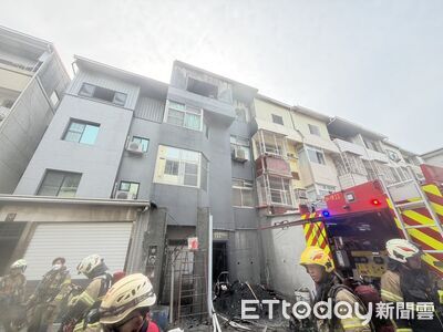 台南北區連棟住宅火警！　3戶燃燒90平方公尺幸無人傷亡