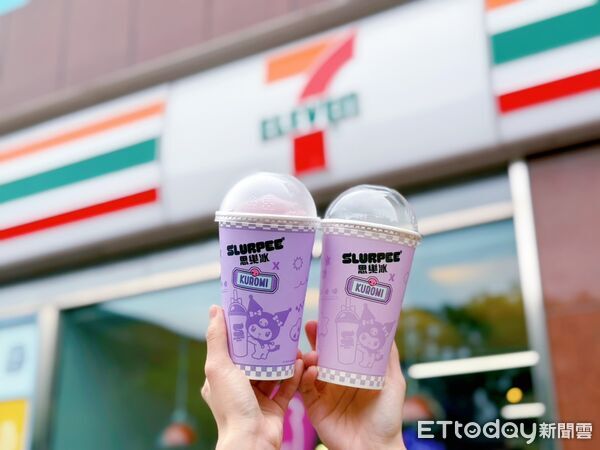 ▲▼7-ELEVEN 雪淋霜霜淇淋、酷聖霜霜淇淋、思樂冰聯名「酷洛米KUROMI」推出新品、主題杯、周邊。（圖／業者提供）