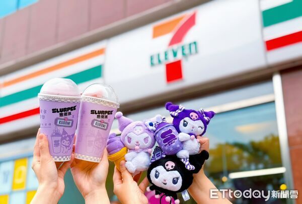 ▲▼7-ELEVEN 雪淋霜霜淇淋、酷聖霜霜淇淋、思樂冰聯名「酷洛米KUROMI」推出新品、主題杯、周邊。（圖／業者提供）