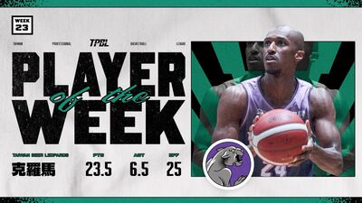 克羅馬場均23.5分捍衛雲豹主場2連勝　勇奪單周MVP