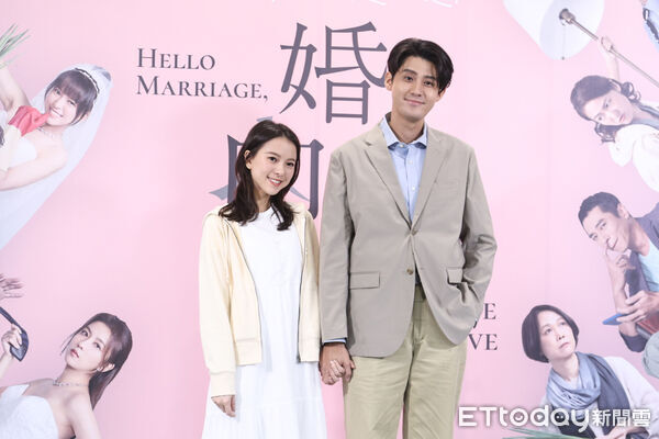 ▲項婕如、李玉璽出席《婚內失戀》記者會。（圖／記者林敬旻攝）