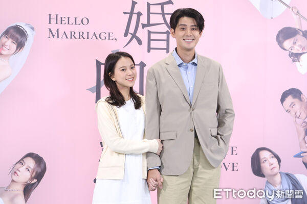 ▲項婕如、李玉璽出席《婚內失戀》記者會。（圖／記者林敬旻攝）