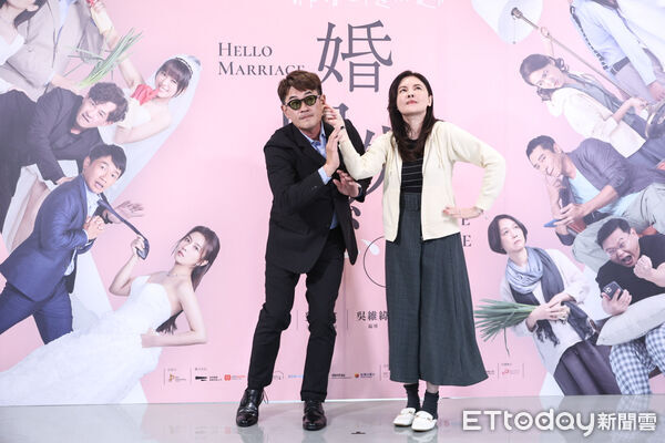 ▲柯叔元、何如芸出席《婚內失戀》記者會。（圖／記者林敬旻攝）