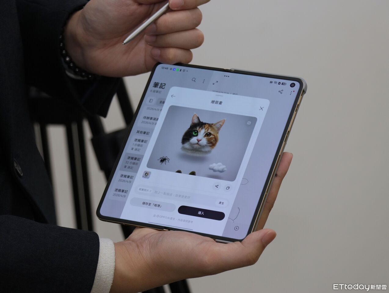 ▲▼    OPPO,N6,OPPP N6,摺疊機         。（圖／記者蘇晟彥攝）