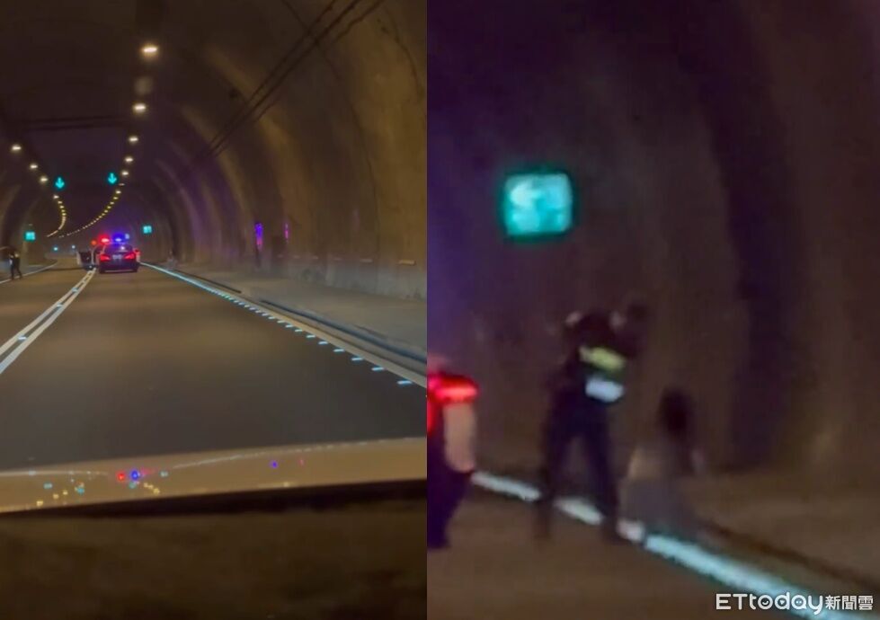 國6上演警匪追逐!通緝犯拒檢狂逃遭壓制 女乘客嚇到跪地求饒