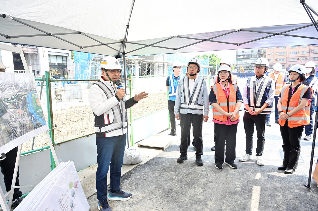 視察永平國小地下停車場工程 侯友宜:增238車位拚年底啟用
