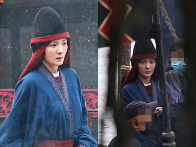 楊冪13億歷史劇少女造型曝！男主高帽配耳環…陸網：離開粉底液了