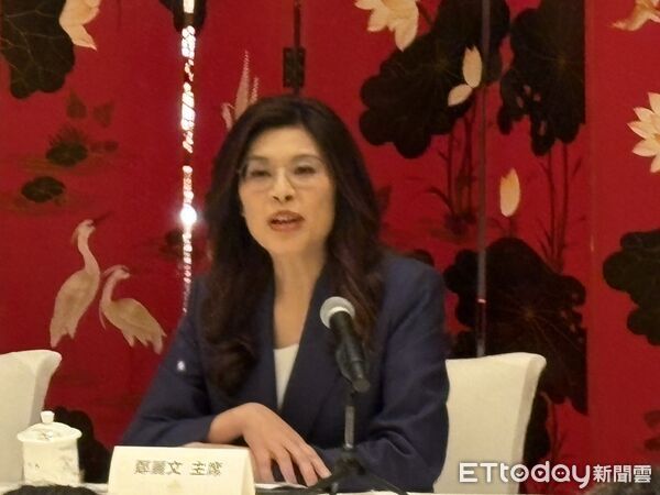 ▲▼國民黨主席鄭麗文召開中外記者會說明鄭習會。（圖／記者鄭佩玟攝）