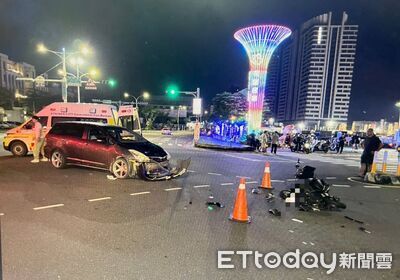 花園夜市旁車禍！15歲少年雙載遭撞　後座14歲少女腦出血送醫