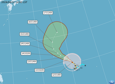 快訊／辛樂克升級強颱　最新路徑曝