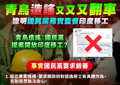 駁提案開放印度移工　藍黨團：青鳥別把嚴格監督造謠成主動開放