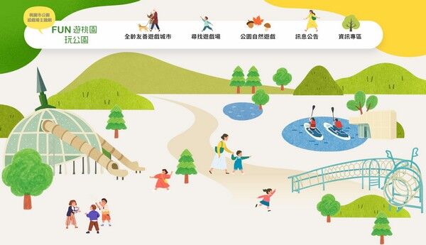 ▲桃園推出全新「FUN遊桃園．玩公園」