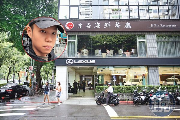 吉品海鮮是北市知名粵菜餐廳，前董事長兒子羅振元（圖）自稱是餐廳採購，請A先生代墊貨款，事後卻拖債不還。（讀者提供）