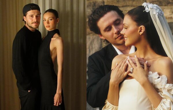 布魯克林和妻子妮寇拉結婚4年。（翻攝nicolaannepeltzbeckham IG、brooklynpeltzbeckham IG）
