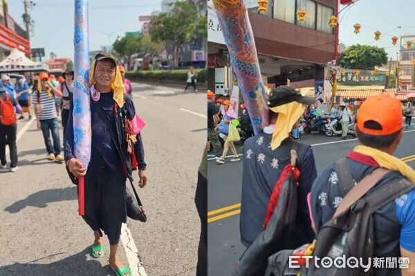 ▲▼             北港鎮民自發性製作巨香，跟隨白沙屯媽祖一起徒步進香。（圖／記者游瓊華翻攝，下同）