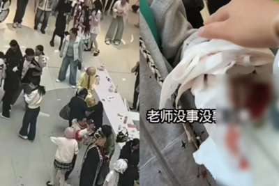 滿地血跡！陸商場動漫展突降「玻璃碎片雨」　多人帶血狂奔