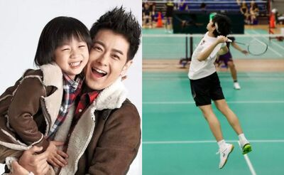 林志穎16歲帥兒Kimi正面照曝光！　180公分空中殺球帥炸