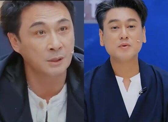 ▲朱孝天被吳鎮宇打臉。（圖／翻攝自微博）