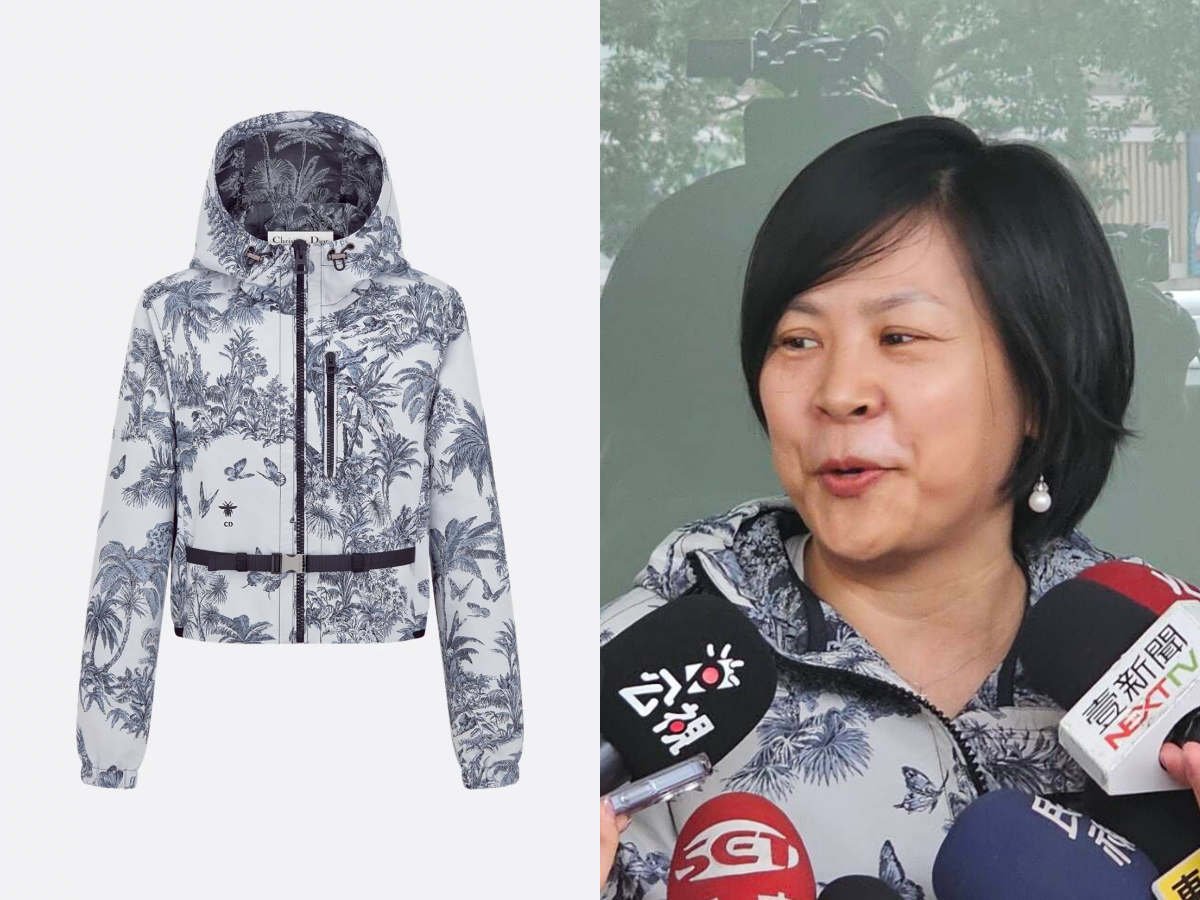 李貞秀穿17萬元外套、用3萬元愛馬仕包 超高調現身民眾黨部