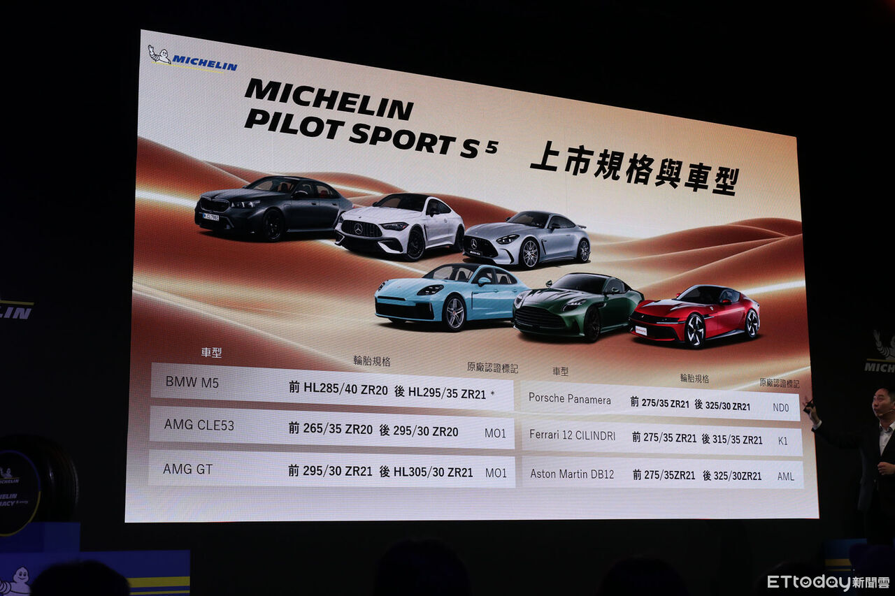 ▲米其林「電動車舒適＆性能輪胎」台灣上市！超跑＆國民新品同步登台。（圖／記者張慶輝攝）