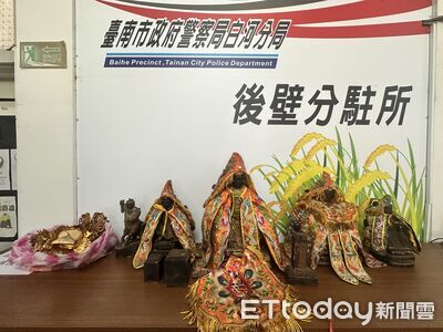 5神尊遭竊3小時找回！白河警火速破案　信徒開豪車迎眾神回宮