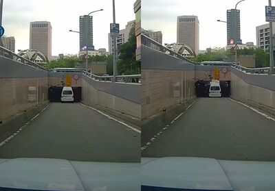 復康巴士強衝地下道!車頂全削掉「變敞篷」 200萬善心飛了