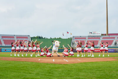 樂天女孩帶跳「媽媽丫」全場萬人炸裂！卡洛塔妮35週年進軍樂天桃園球場　開啟更親近生活的營養新節奏