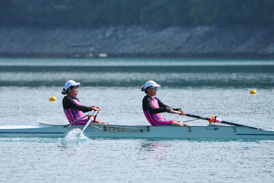 全大運首次搭檔雙人單槳艇就摘金　北市大林暄芸、呂芯瑜相信彼此繳佳績