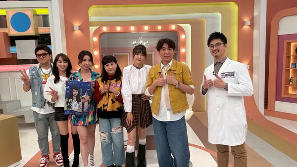 ▲曾治豪(左起)、蔡逸帆、陳怡婷、馬妞、嚴立婷、梁赫群與謝炳賢。（圖／民視）