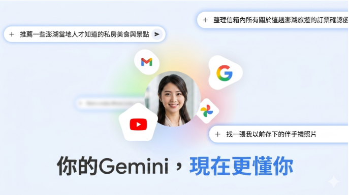 ▲▼Gemini個人化智慧服務登台。（圖／Google）