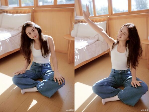 ▲▼《爸爸去哪兒》森碟18歲了！爸媽曬她美照。（圖／翻攝自微博／田亮）