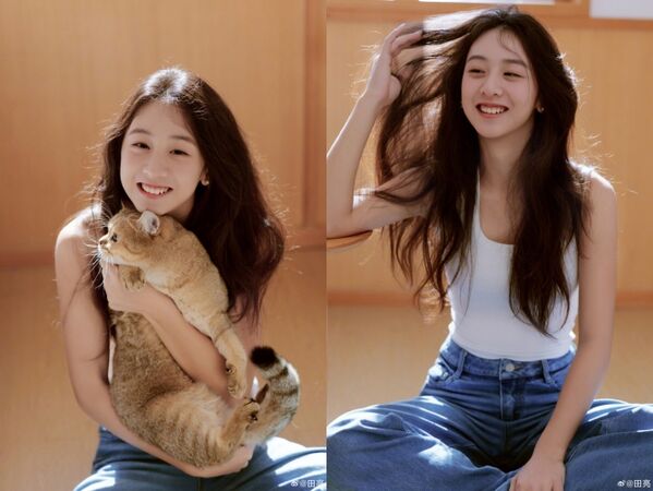 ▲▼《爸爸去哪兒》森碟18歲了！爸媽曬她美照。（圖／翻攝自微博／田亮）