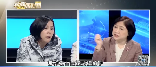▲李貞秀槓上陳敏鳳。（圖／翻攝自YouTube／新聞面對面）