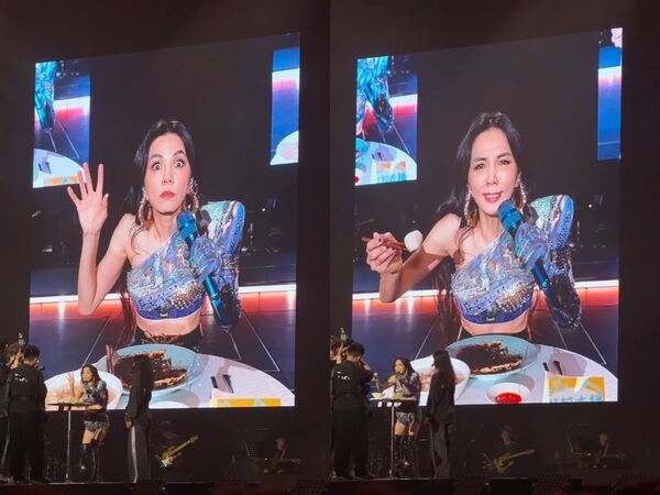 ▲▼Ella大陸巡演驚呼「不知有包餡魚丸」　完整版還原真相。（圖／翻攝自微博／Leo_旭）