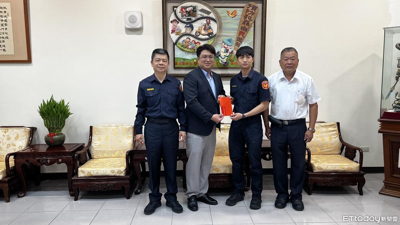 「鷹眼」攔查揪出黑槍消音器 昇樺食品董座頒獎金挺鐵警