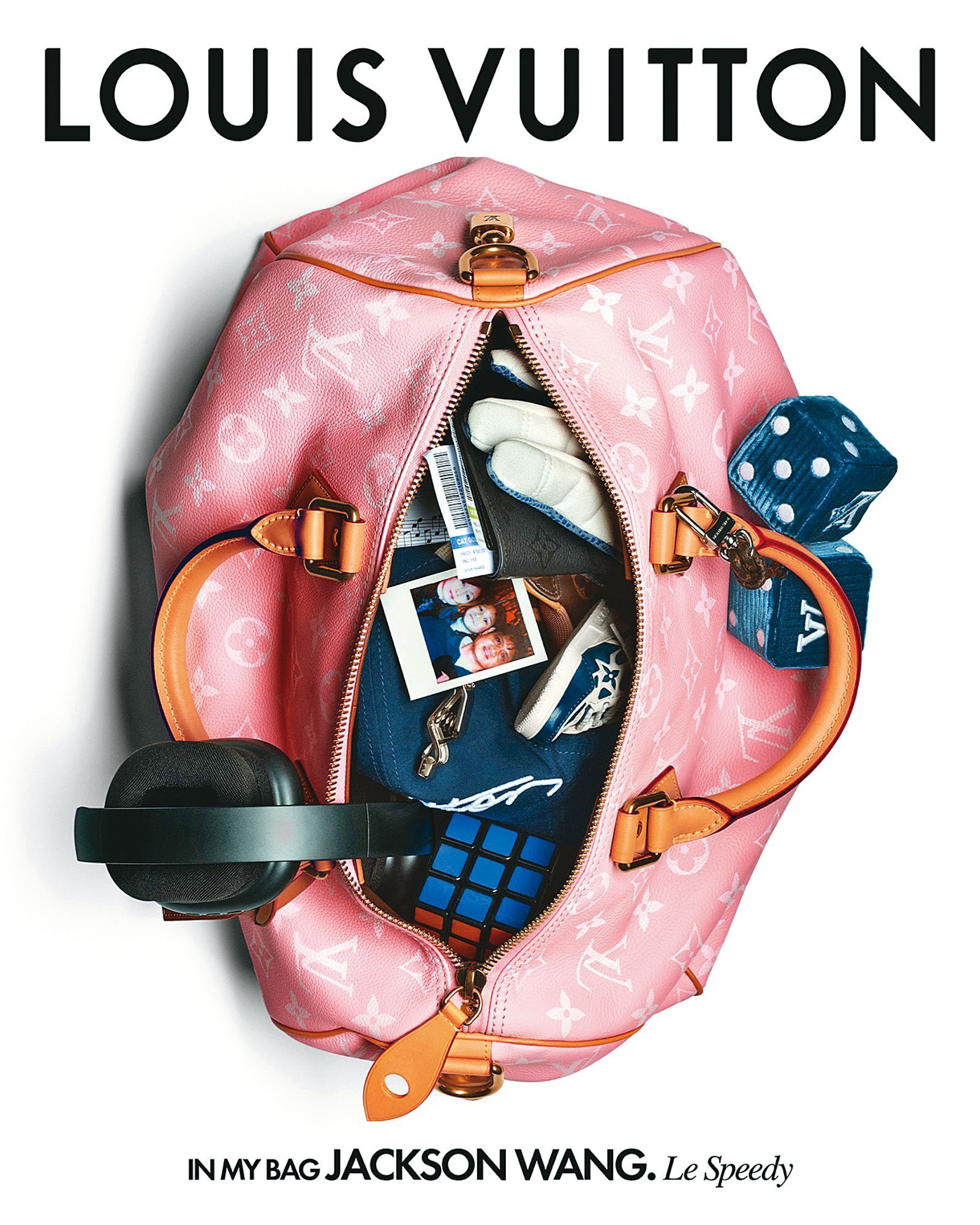 王嘉爾示範的《In My Bag》廣告。（路易威登提供）