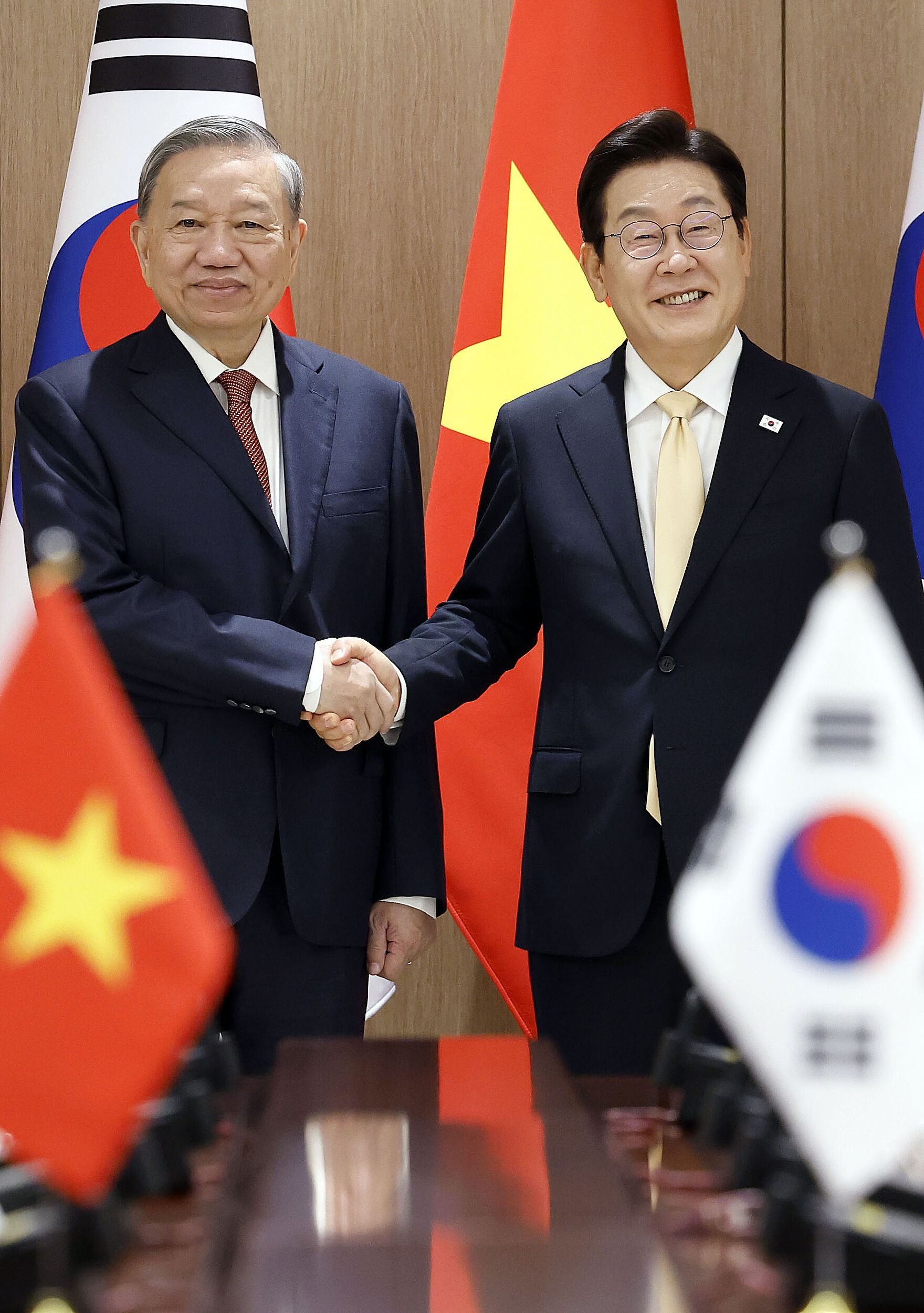 ▲▼2025年8月11日,南韓總統李在明與越共總書記蘇林進行會談。(圖/VCG)