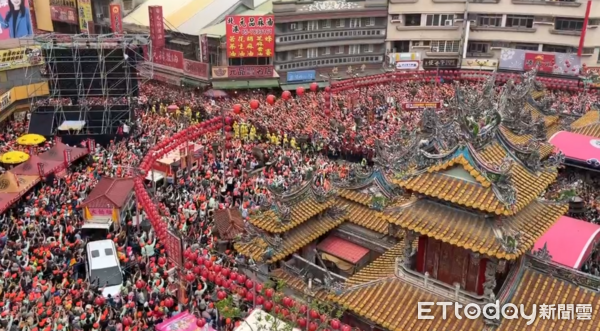 ▲ 白沙屯媽祖壯觀空拍畫面曝。（圖／民眾提供，下同）