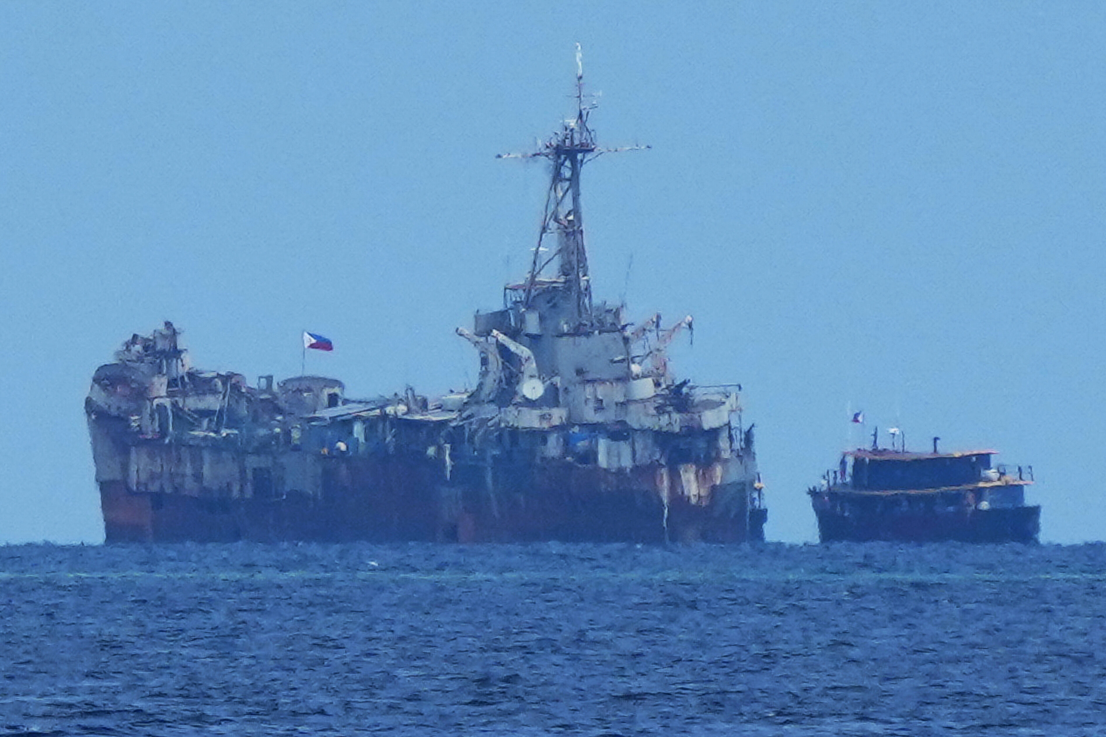 ▲▼菲律賓馬德雷山號（BRP Sierra Madre）登陸艦。（圖／達志影像／美聯社）