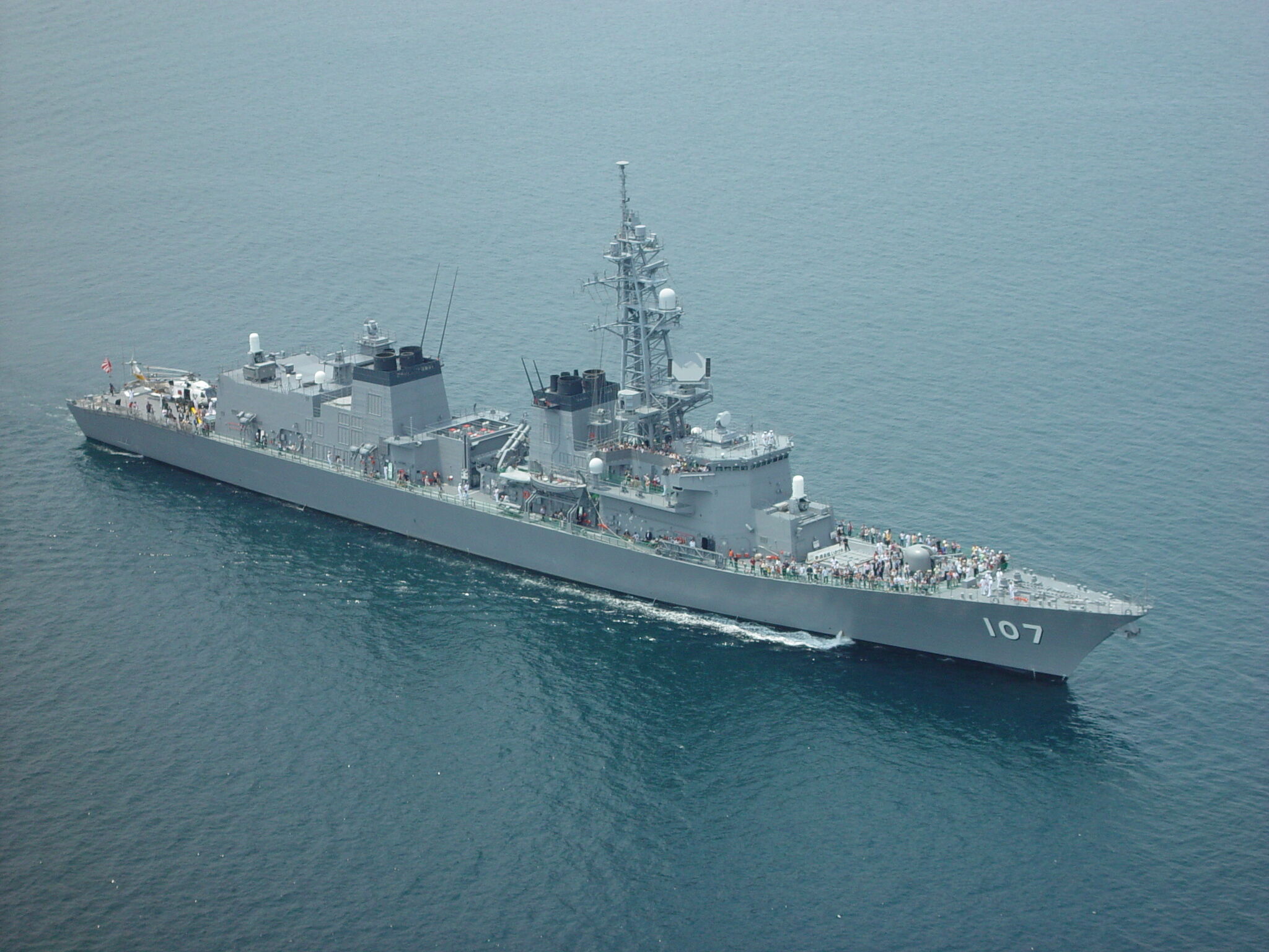 ▲▼日本海上自衛隊水上艦隊第一水面作戰群第一水面作戰隊駐橫須賀之軀逐艦「雷」(JS Ikazuchi 舷號DD-107)。（圖／翻攝自日本海上自衛隊官網）